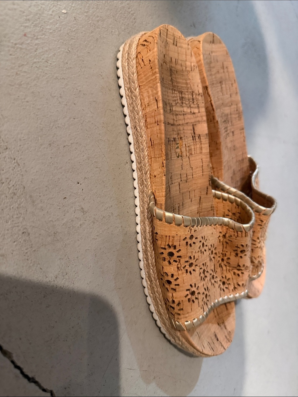 Jack Rogers Cork Perforated Slide Sandals Size 8 - Picture 7 of 8